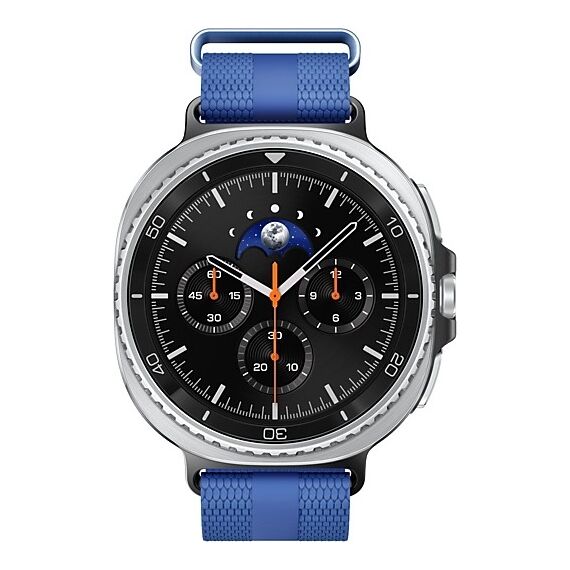 Galaxy Watch8 Classic | 46 мм | 4G LTE | Black | Athleisure/Blue | M/L, Размер: 46 мм, Цвет: Black, Тип ремешка: Athleisure, Цвет ремешка: Blue, Размер ремешка: M/L, Подключение часов: Bluetooth / Wi-Fi + 4G LTE, изображение 2